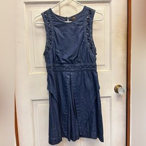 Free People Denim Cut-Out Dress